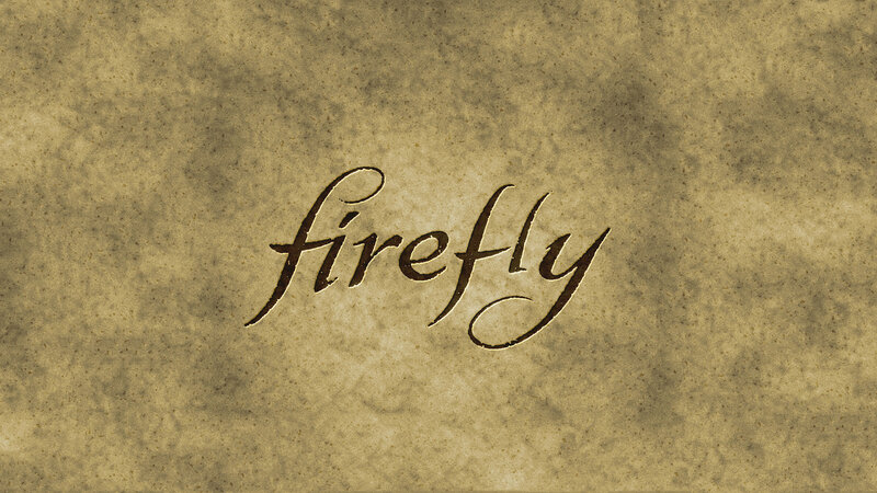 firefly text on aged paper