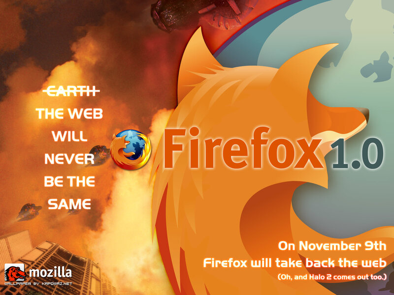 Firefox 1.0 launch announcement