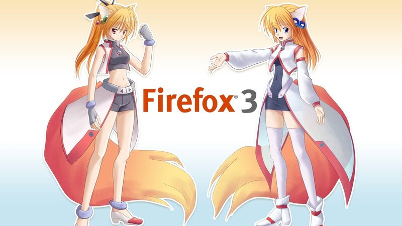 Firefox 3 mascot characters