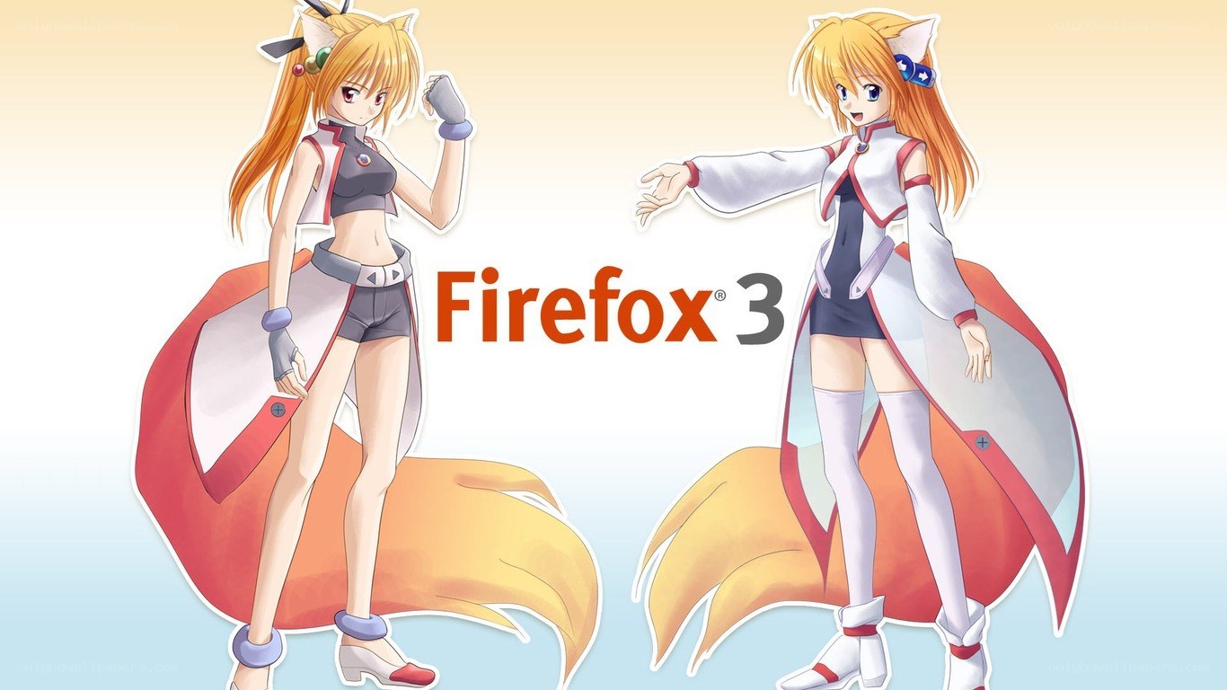 Firefox 3 mascot characters