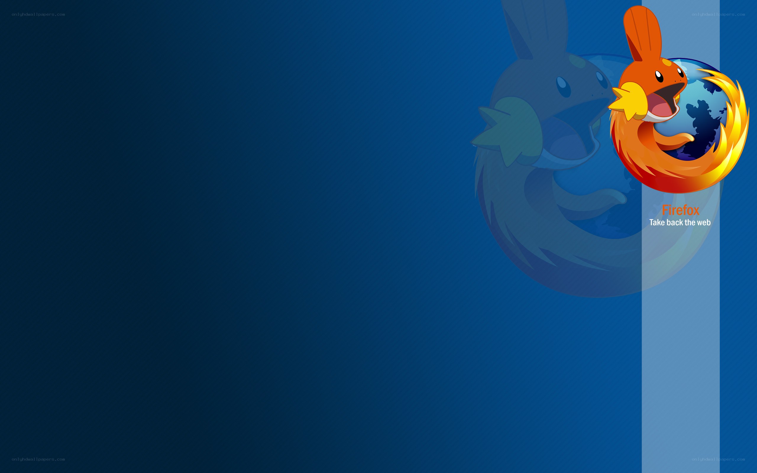 Firefox and Pokémon wallpaper