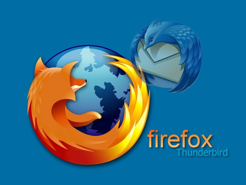 Firefox and Thunderbird Logos — Blue