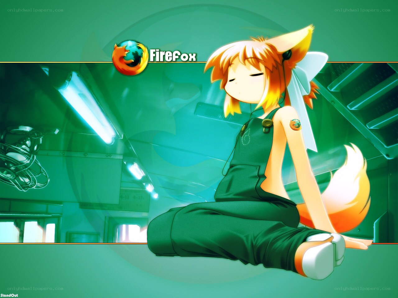 Firefox anime character wallpaper