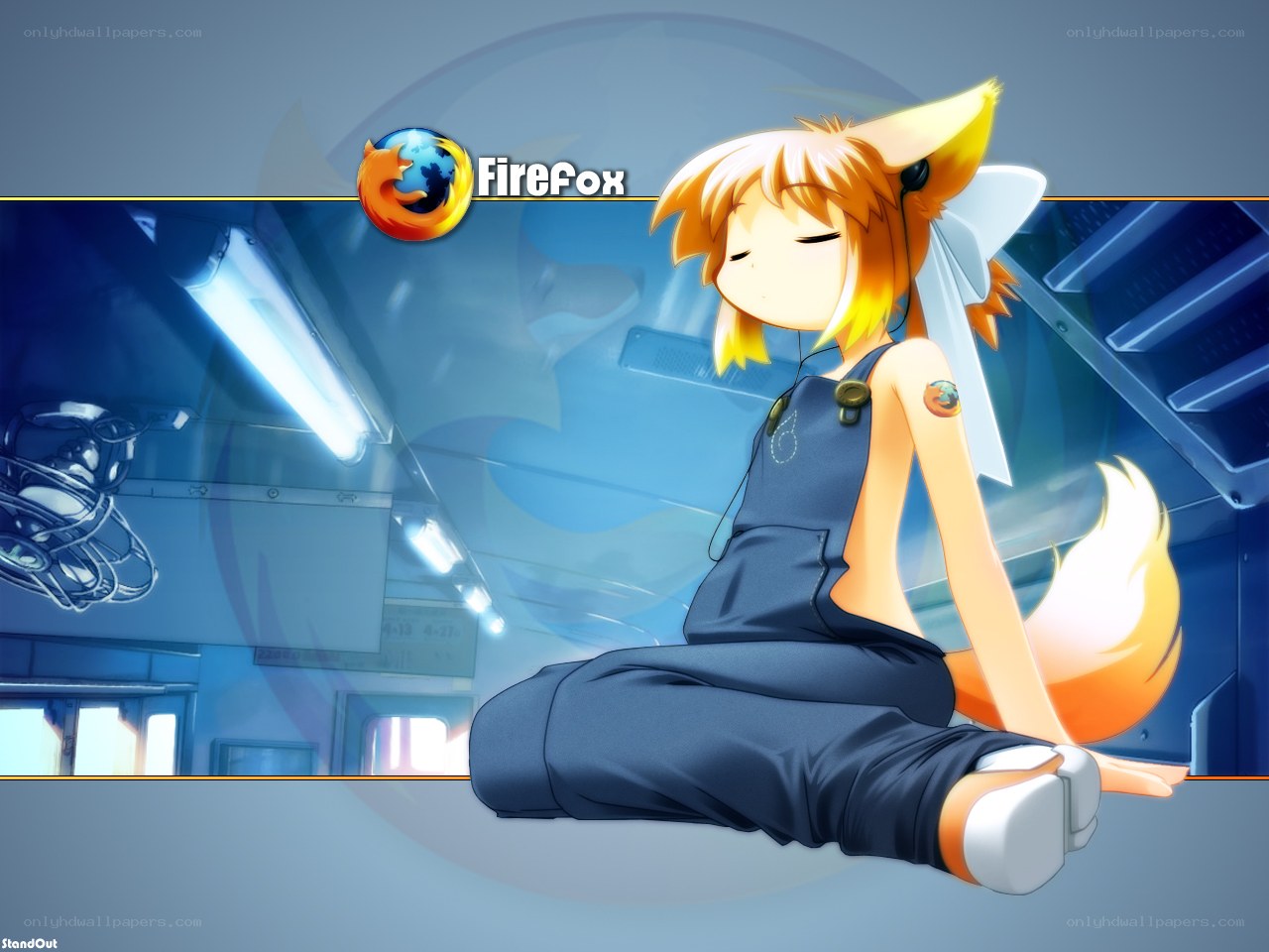 Firefox anime character wallpaper