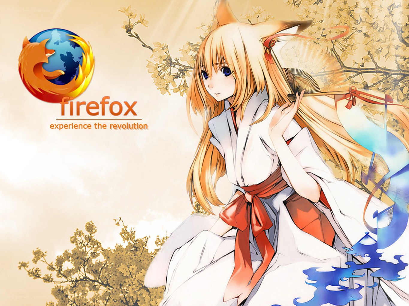 Firefox anime girl wallpaper