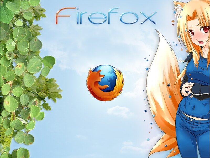 Firefox anime wallpaper