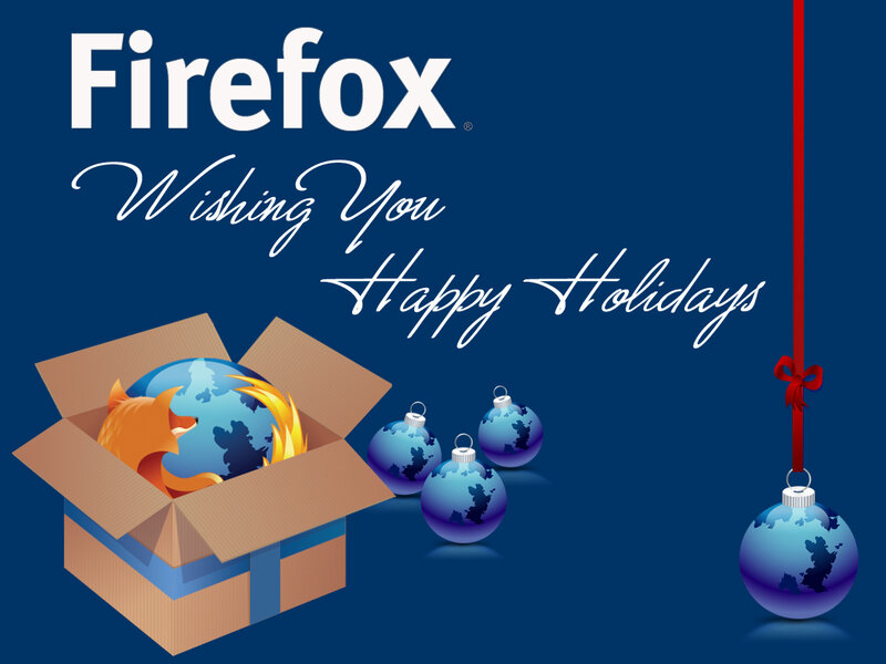 Firefox holiday greeting