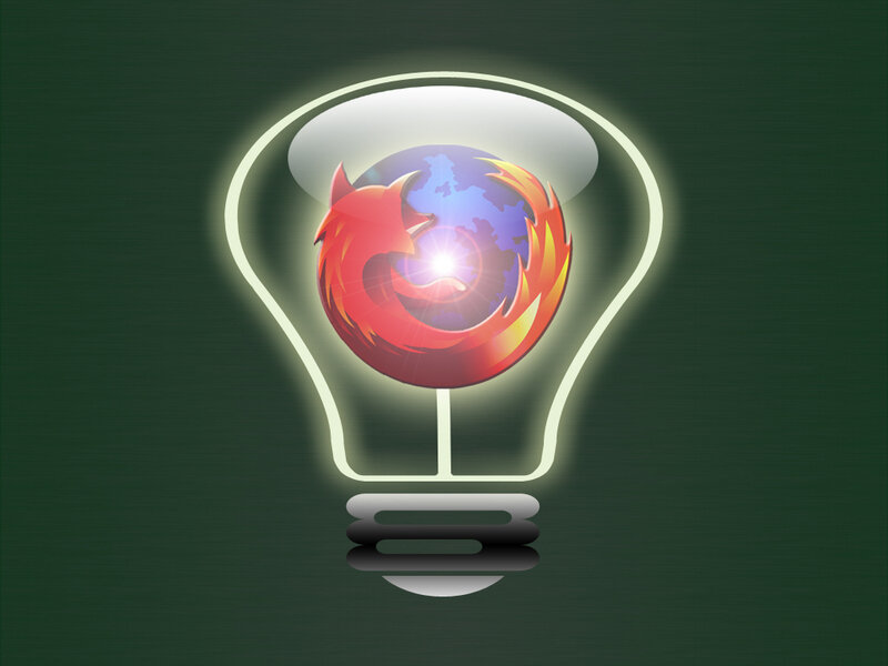 Firefox in a light bulb