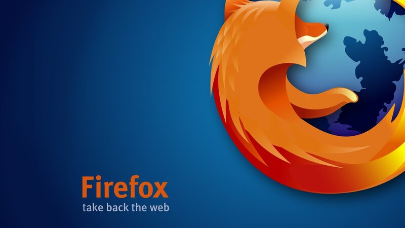 Firefox logo and slogan
