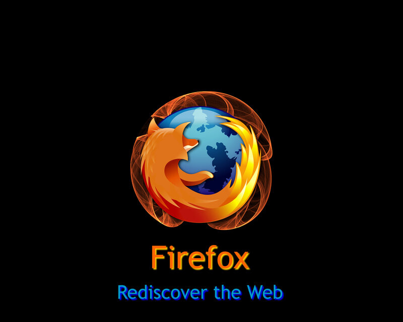 Firefox logo and slogan