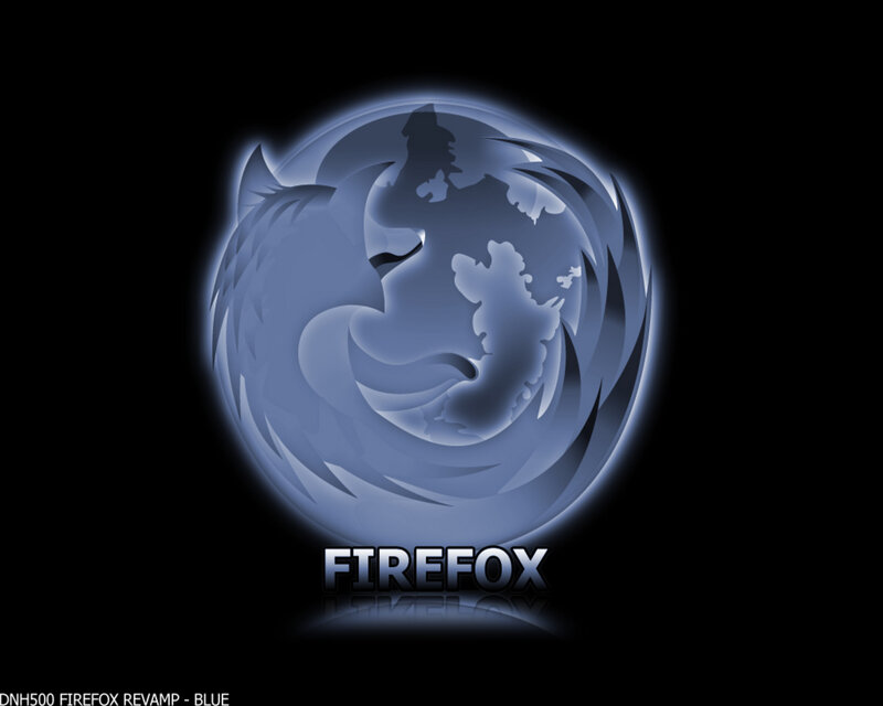 Firefox Logo — Blue, Dramatic, Digital Art