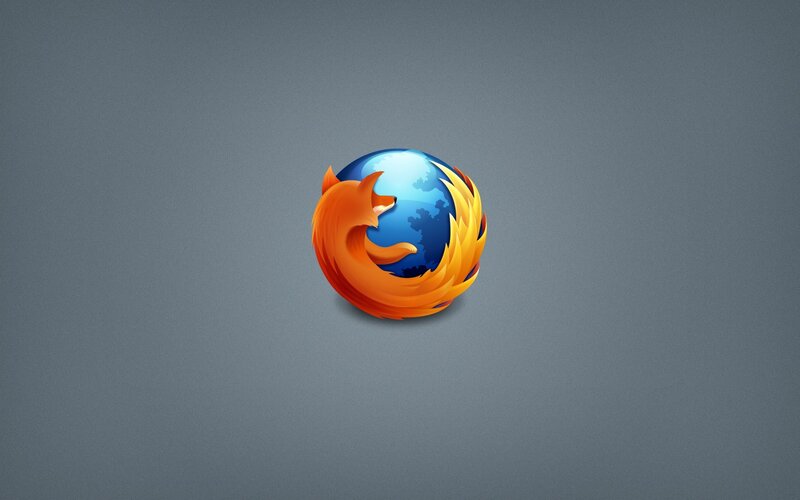 Firefox Logo Icon — Orange, Neutral, Digital Art
