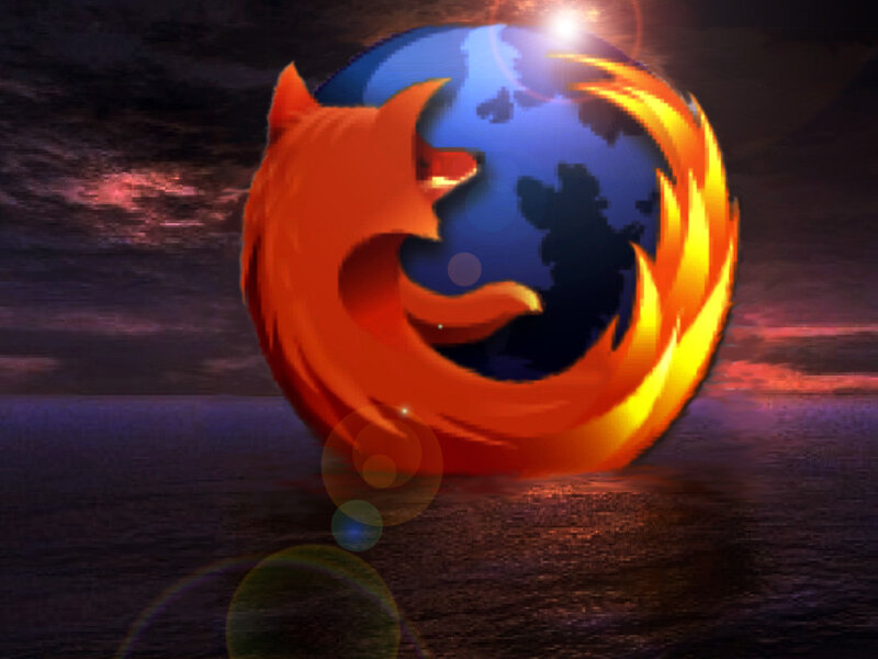 Firefox logo on a globe