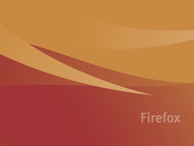 Firefox Logo on Abstract Background — Red, Calm