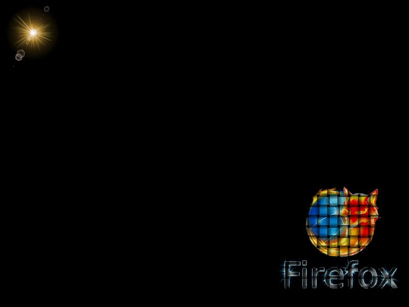 Firefox Logo on Black — Dark
