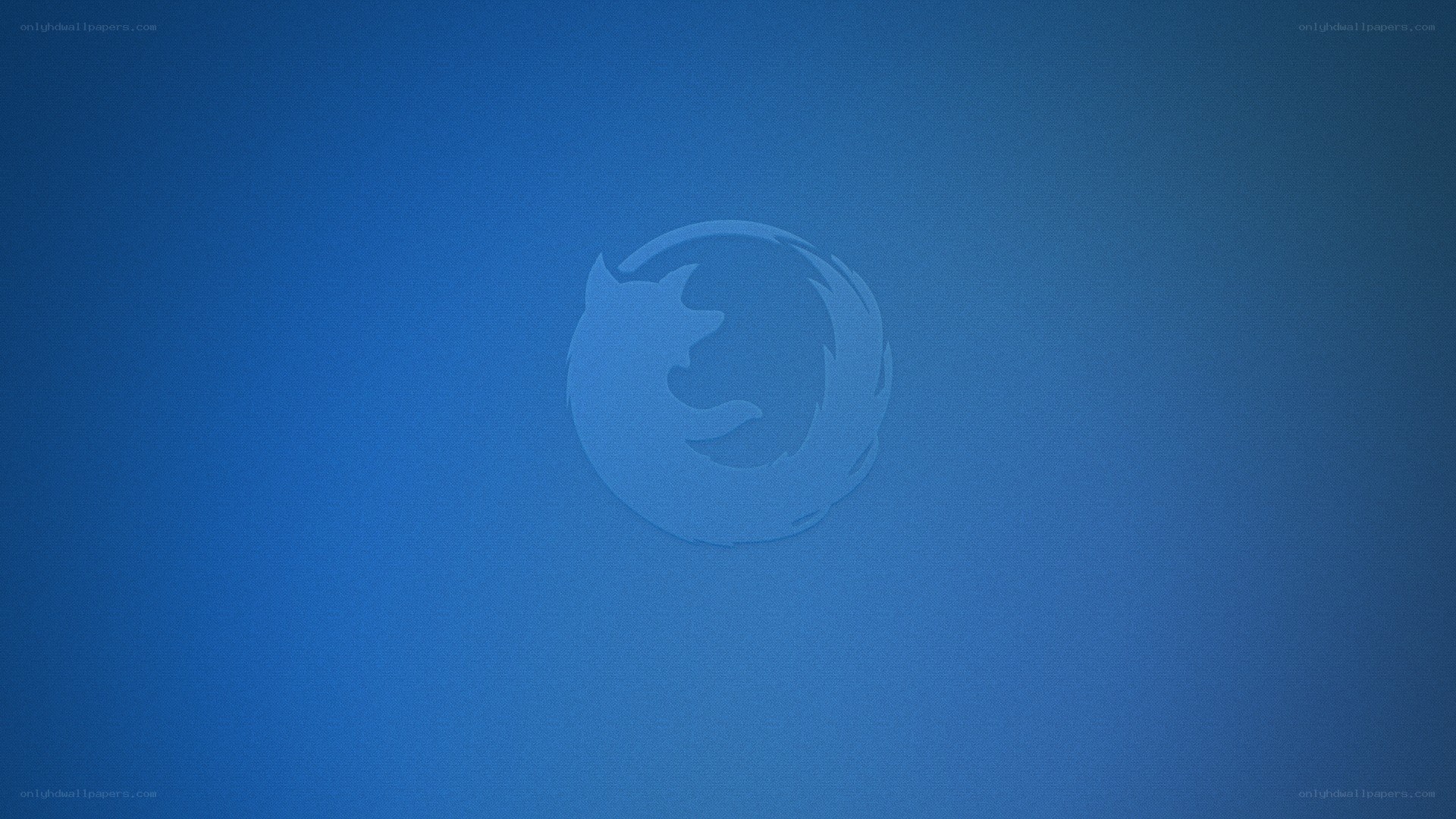 Firefox logo on blue background