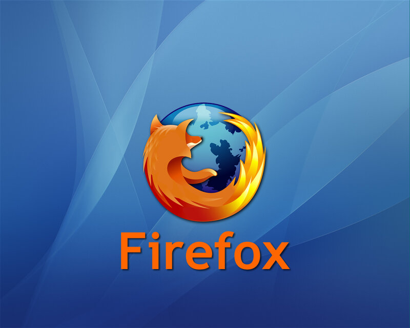 Firefox Logo on Blue — Modern