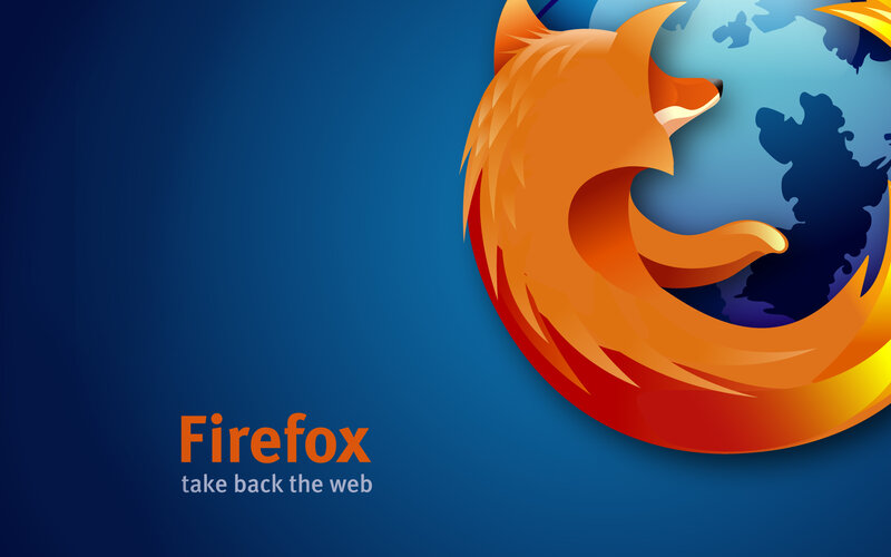 Firefox Logo on Blue — Professional, Vector Art, Fox