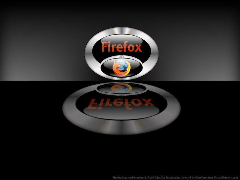 Firefox Logo on Button