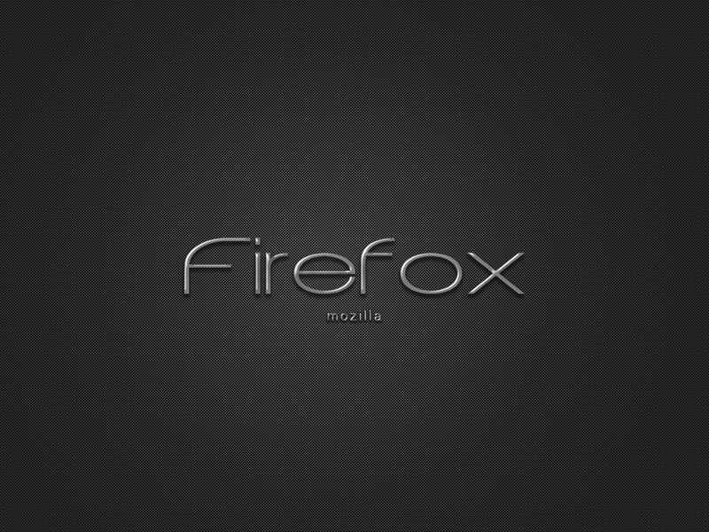 Firefox logo on dark background