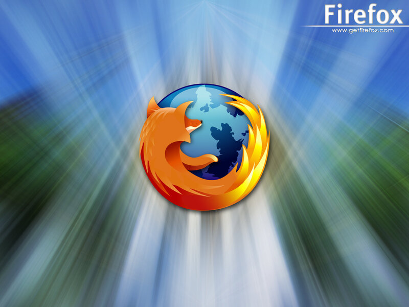 Firefox Logo on Globe — Blue, Dynamic