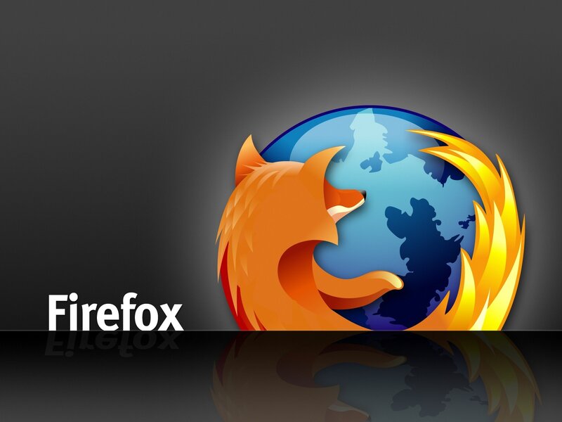 Firefox Logo on Globe — Orange