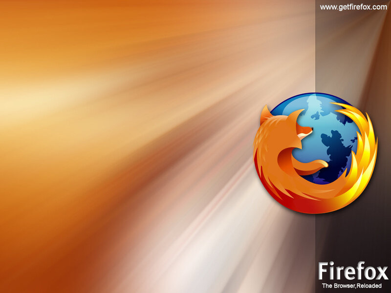 Firefox logo on gradient background
