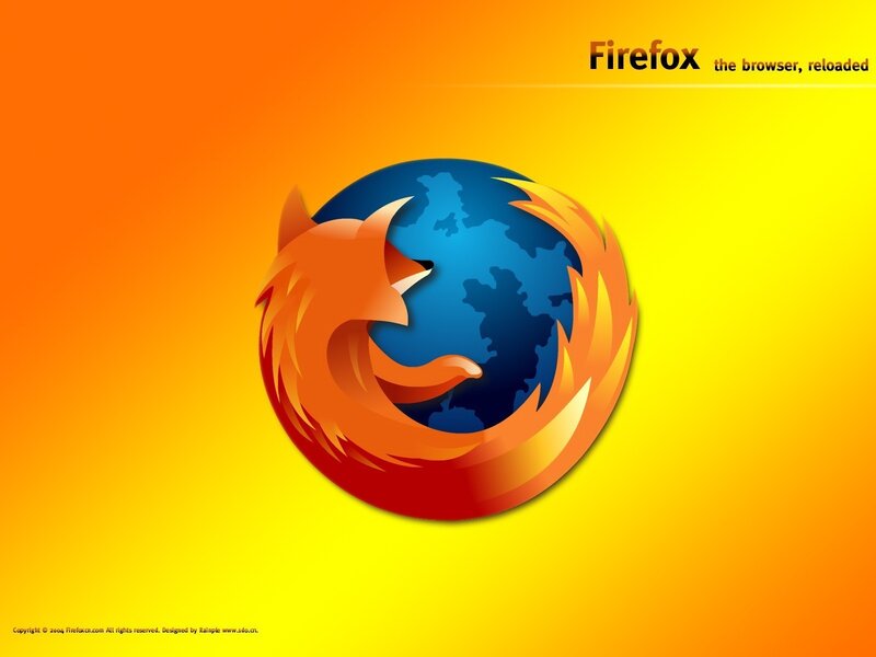 Firefox Logo on Gradient