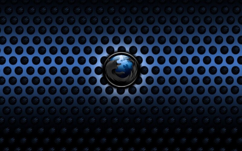 Firefox Logo on Perforated Surface
