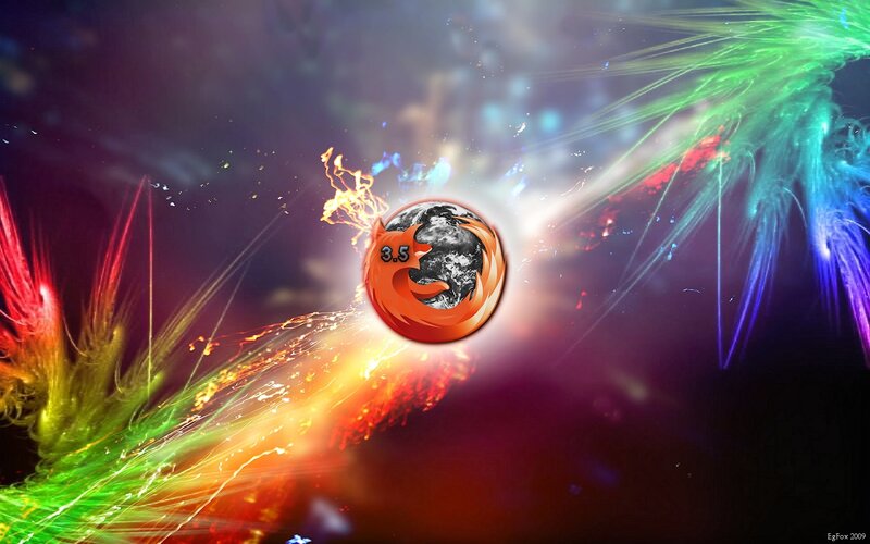 Firefox Logo on Planet