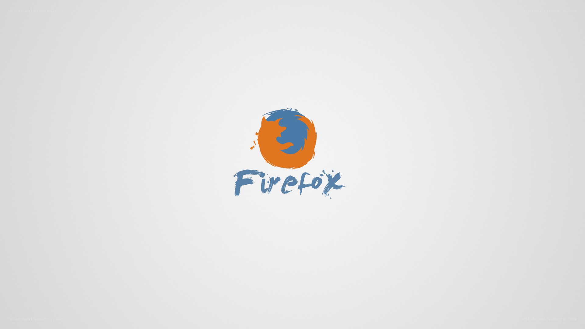 Firefox logo on white