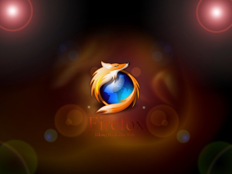 Firefox Logo — Orange, Dramatic, Digital Art, Globe