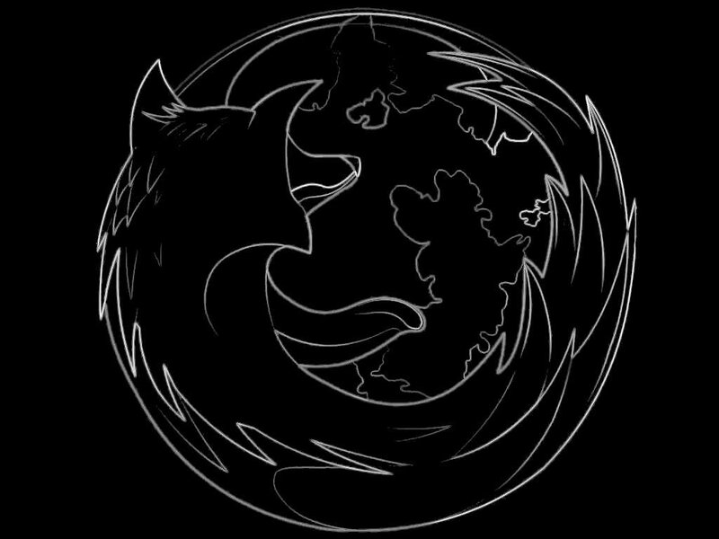 Firefox logo outline