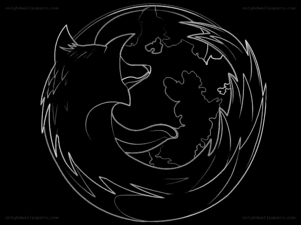 Firefox logo outline