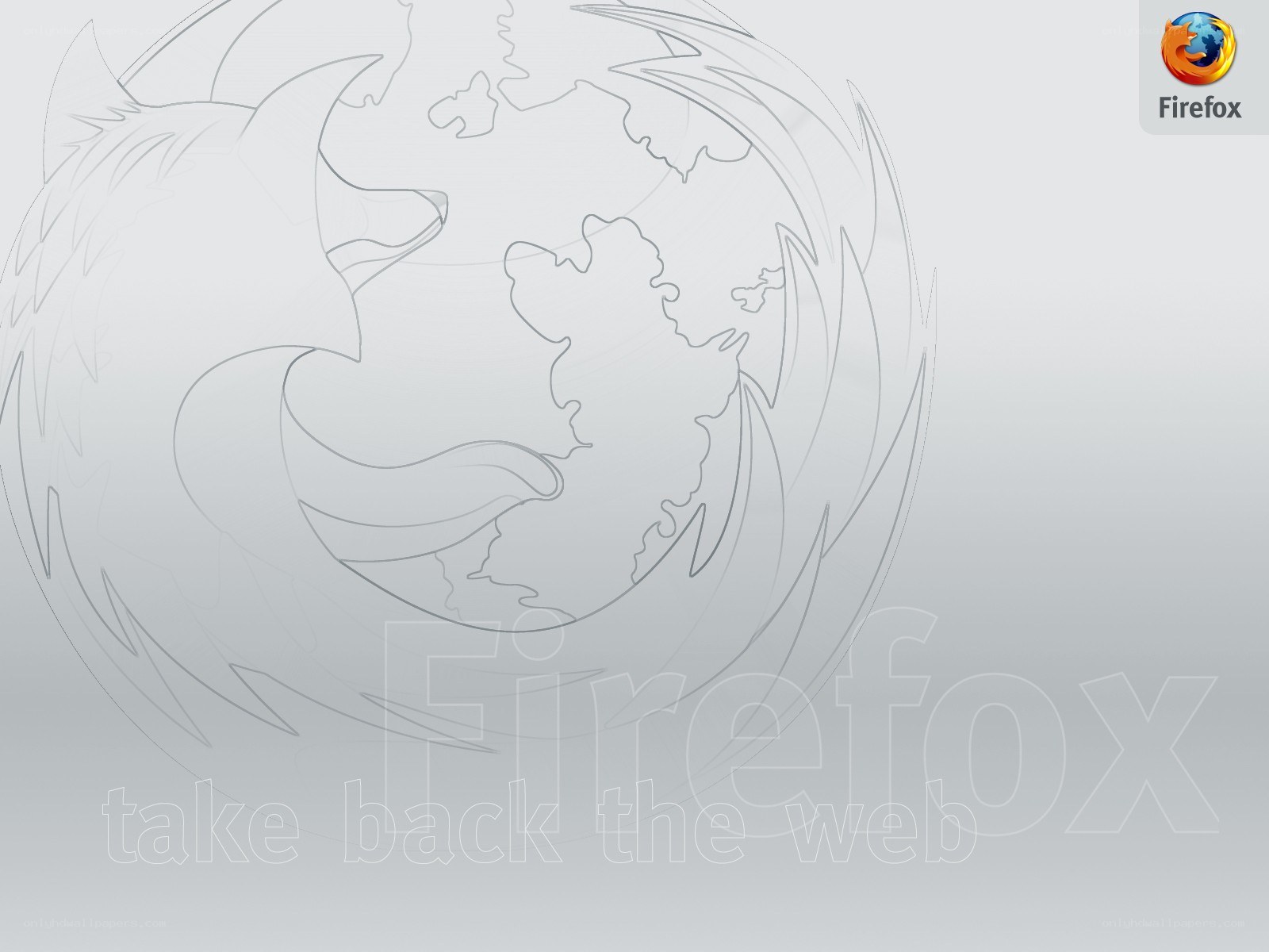 Firefox logo sketch