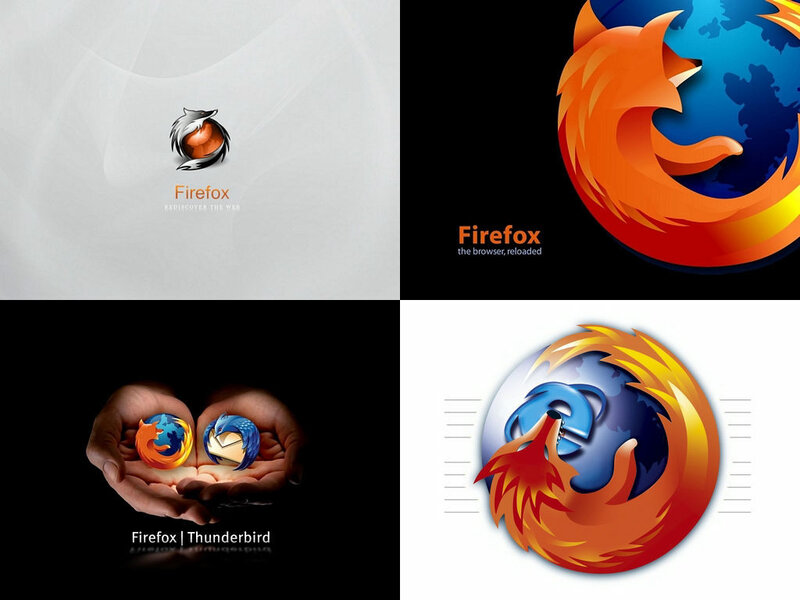Firefox logo variations
