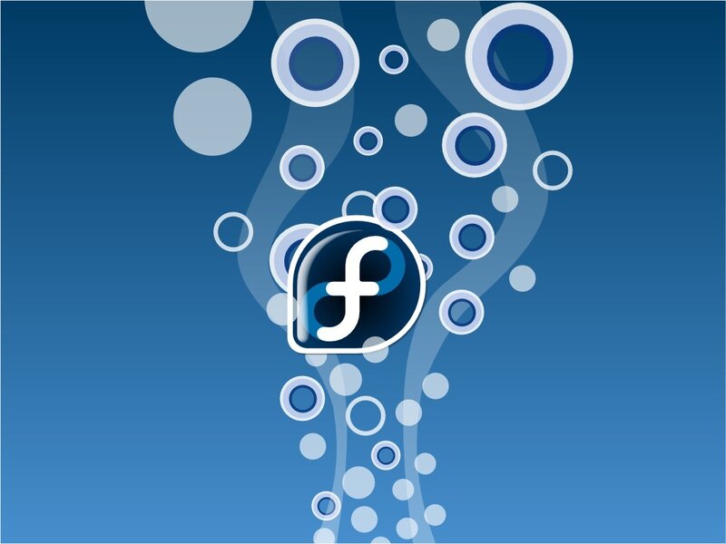 Firefox Logo with Bubbles — Blue