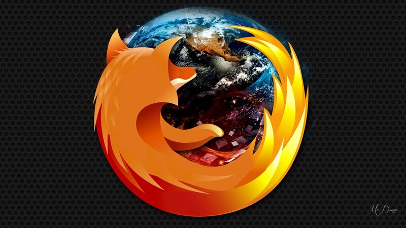 Firefox Logo with Earth