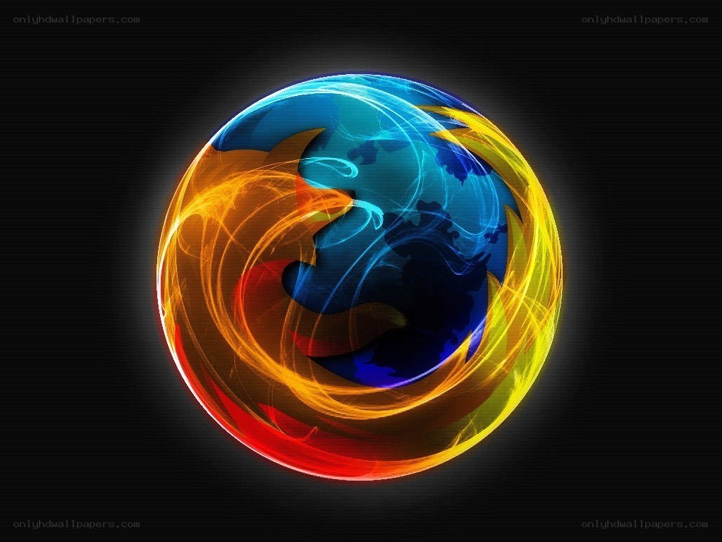 Firefox logo with fiery globe