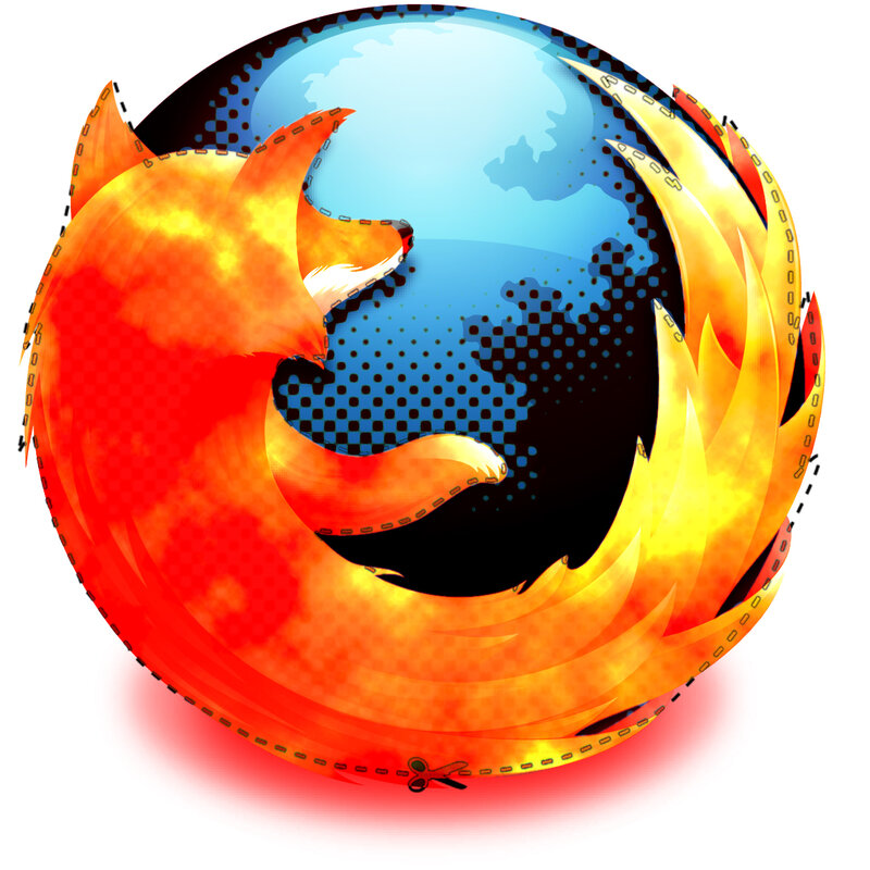 Firefox logo with globe