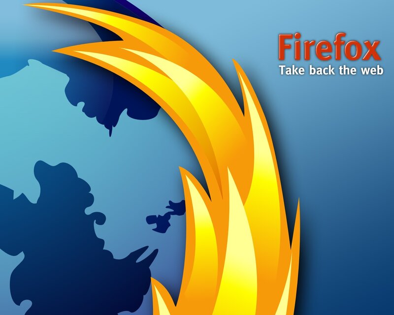 Firefox logo with globe