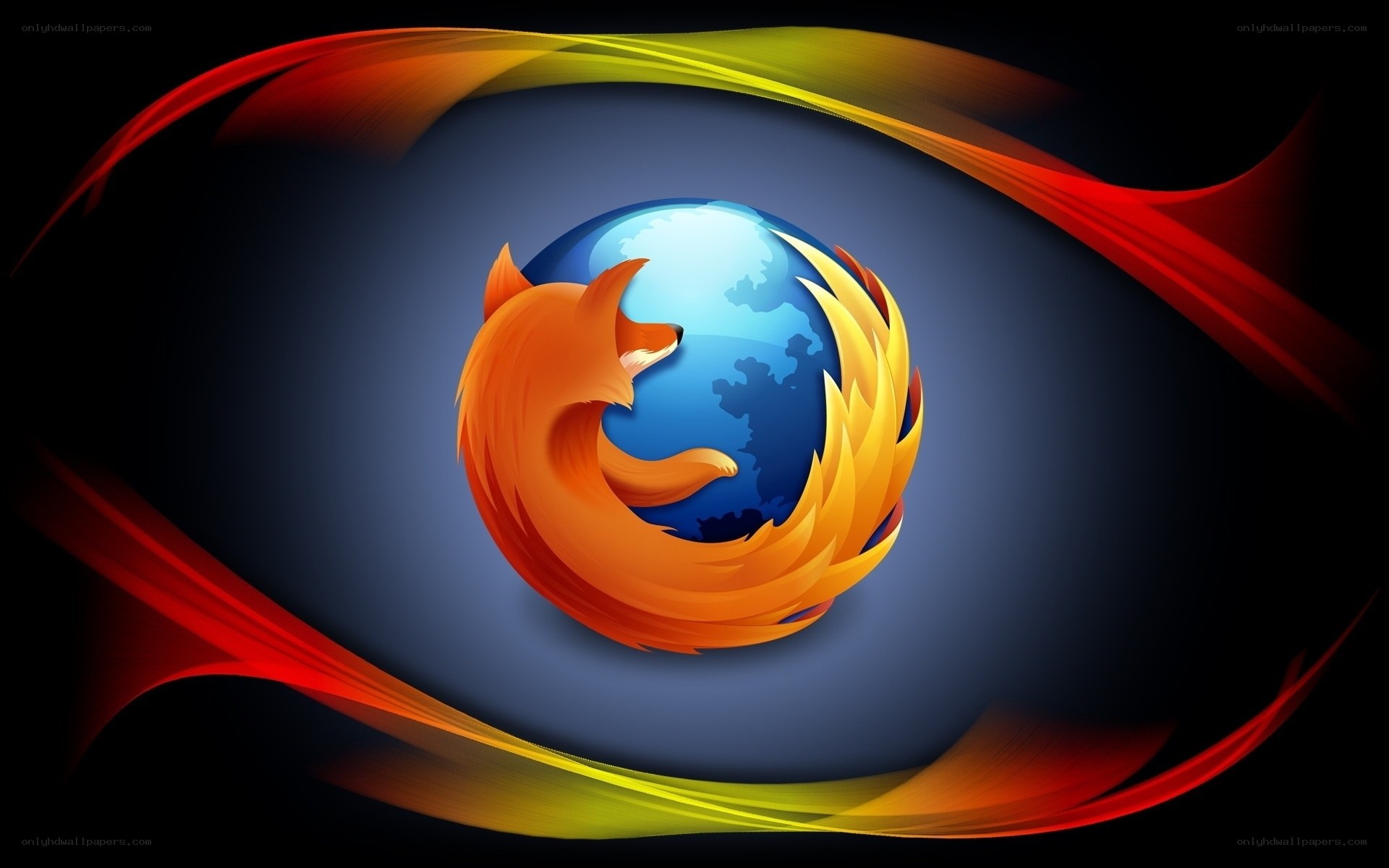 Firefox logo with globe