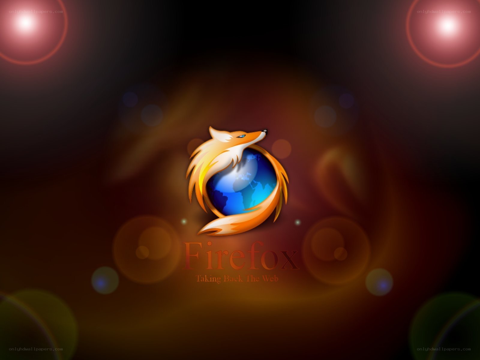 Firefox logo with glowing effect