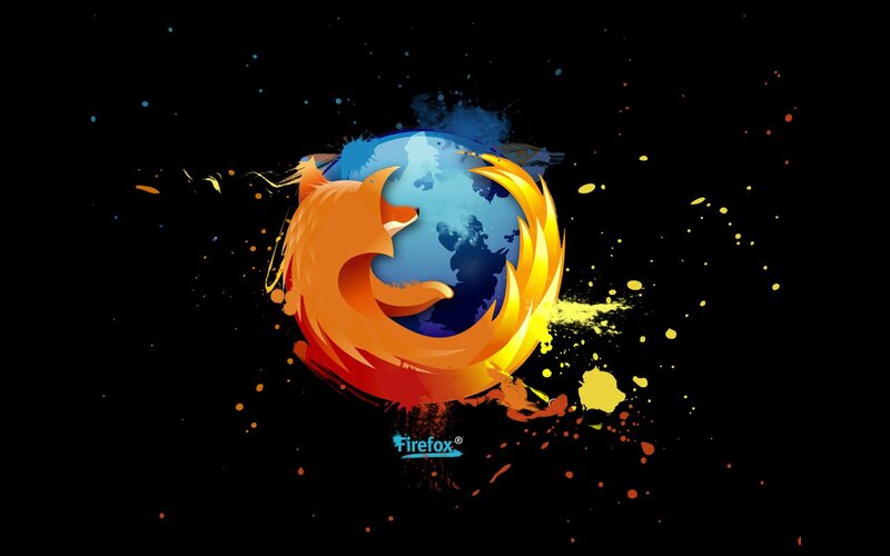 Firefox Logo with Splatters