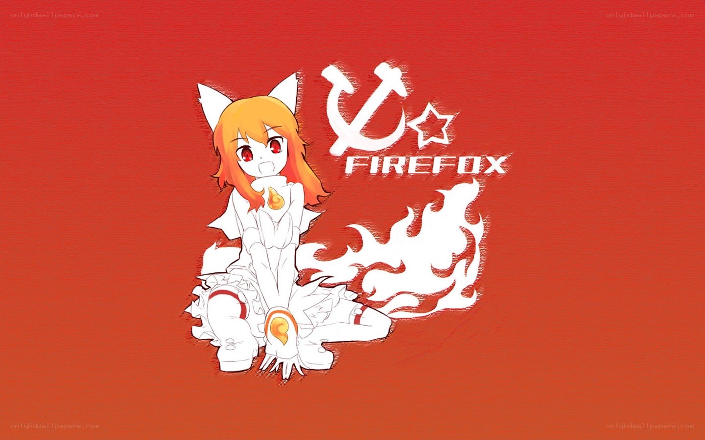 Firefox mascot illustration