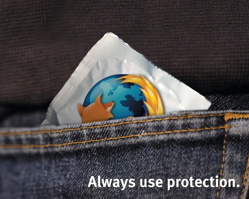 Firefox protection ad