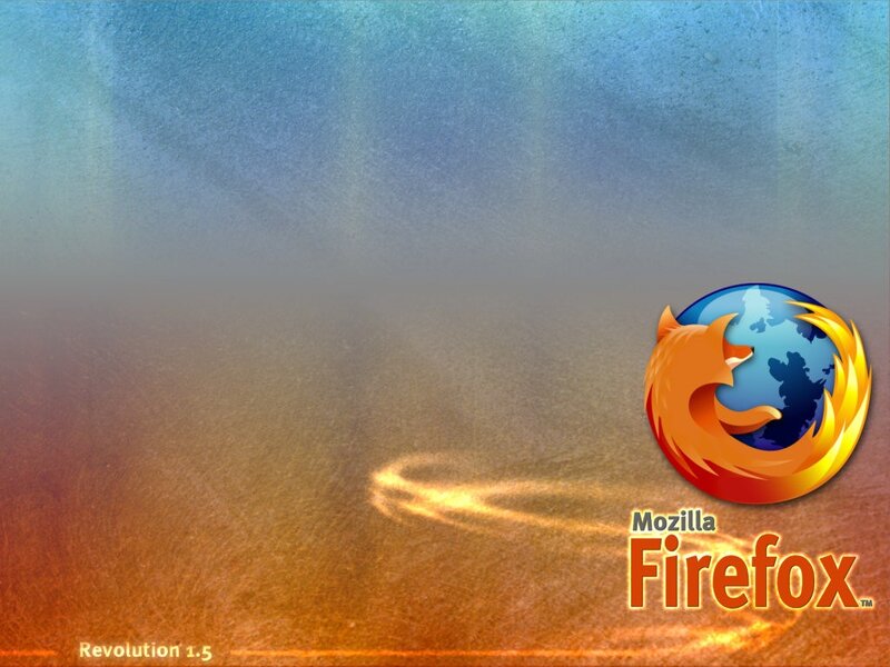 Firefox Revolution 1.5 splash screen