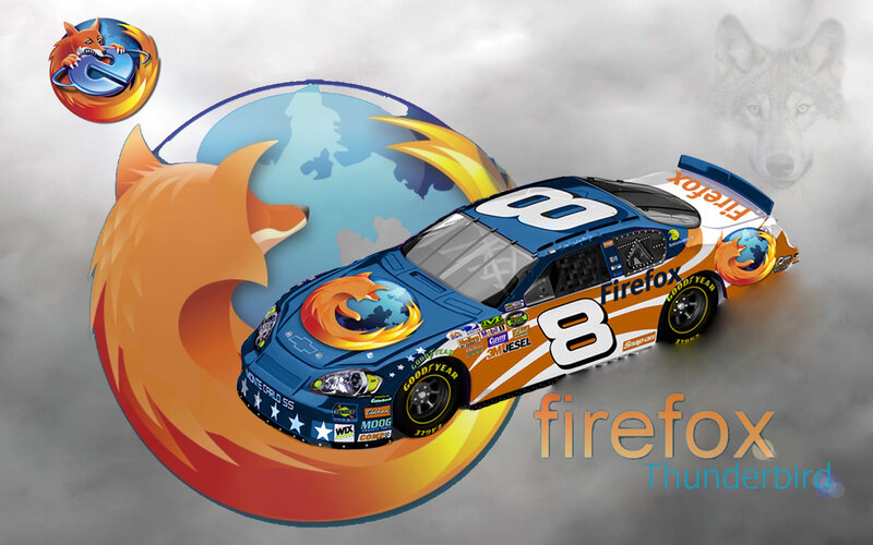 Firefox Thunderbird race car