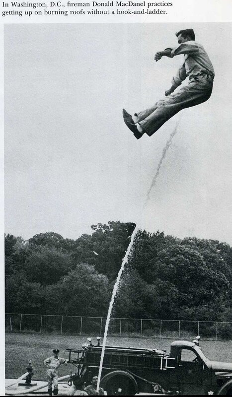 fireman on water jet