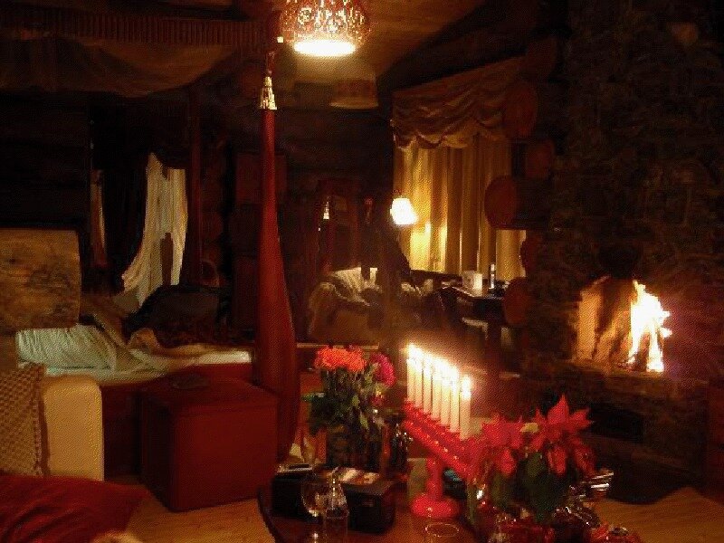 Fireplace in Cabin